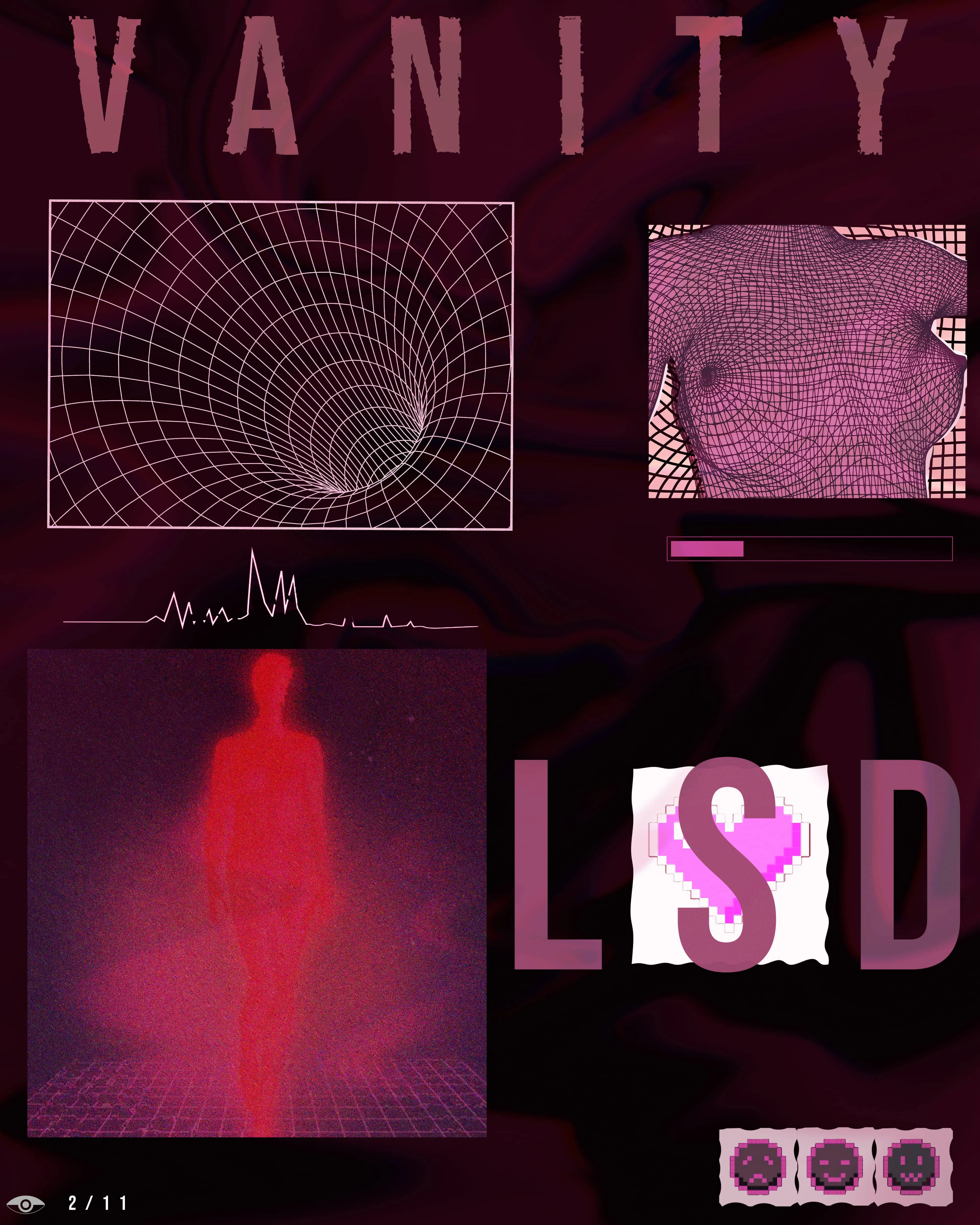 Hallucination merged absurd poster