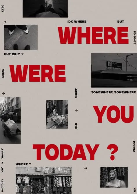 Chickpete travel memory poster