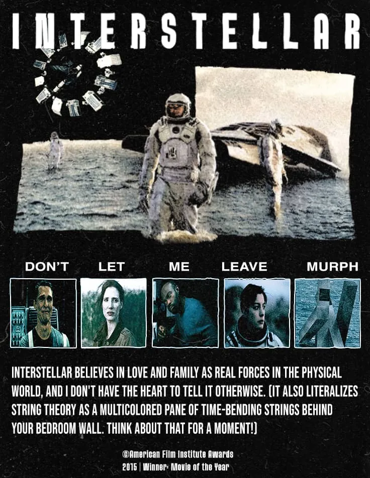 Interstellar grungy IMAX poster
