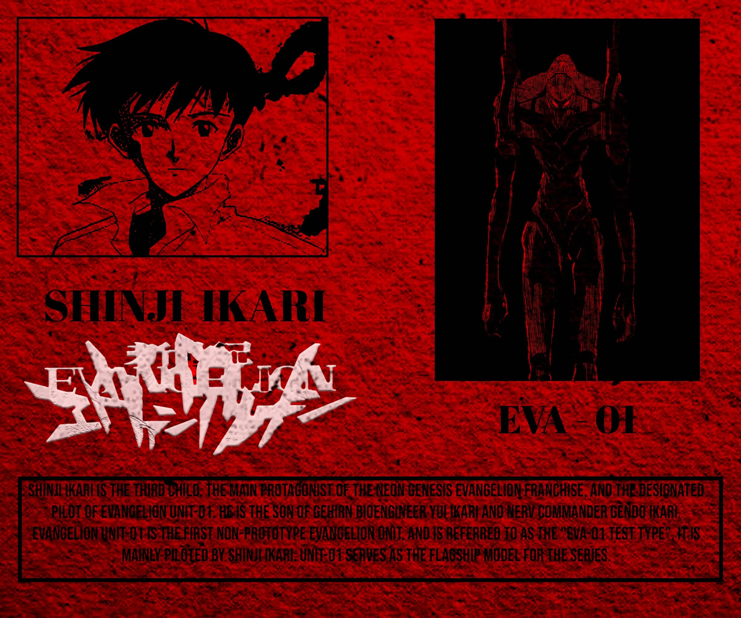 Shinji Ikari Eva-01 first poster
